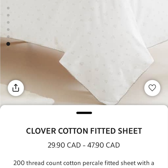 Zara Home Clover Print Crib Sheets - Picture 3 of 5